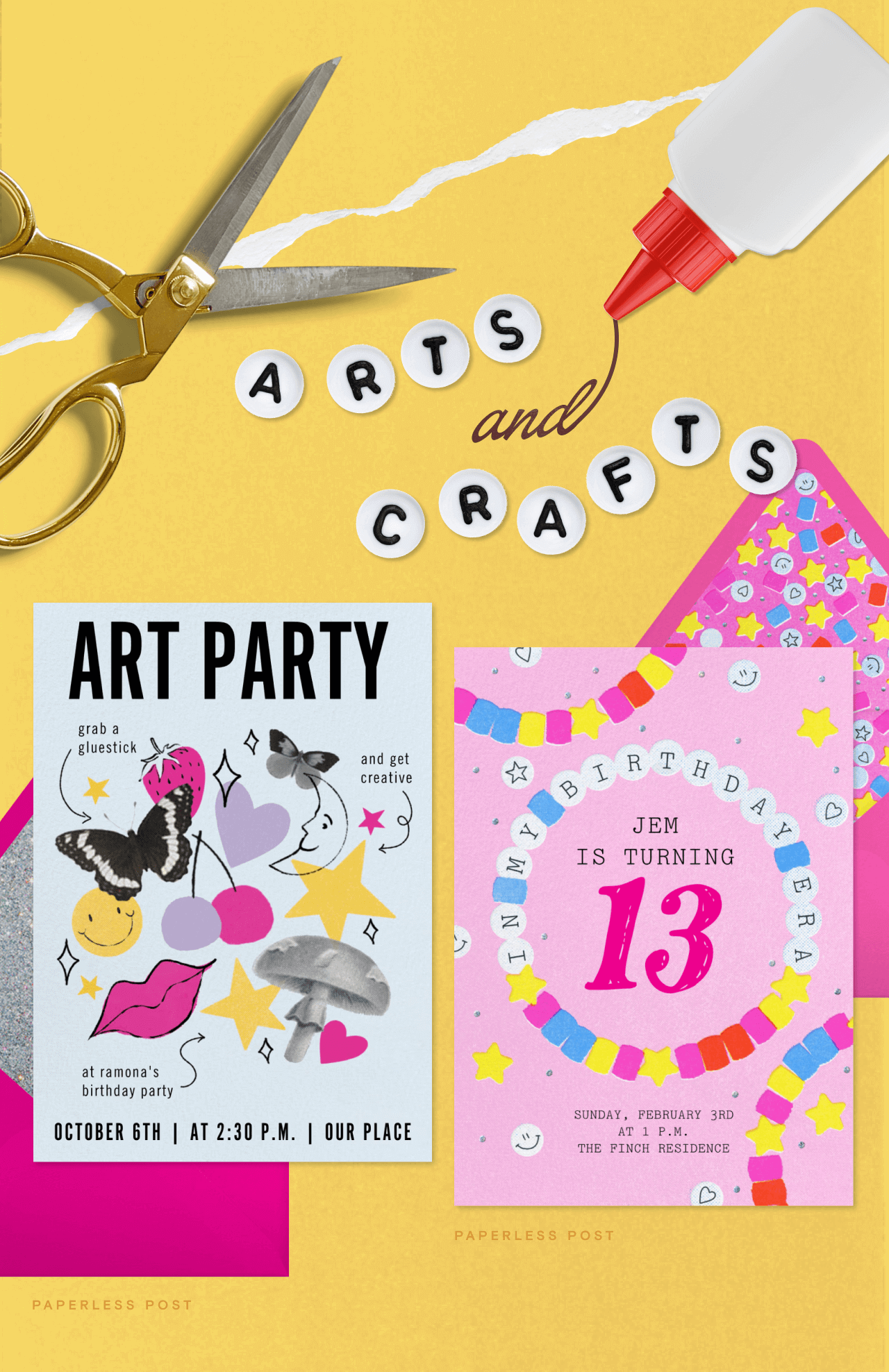 ARTS and CRAFTS. ART PARTY