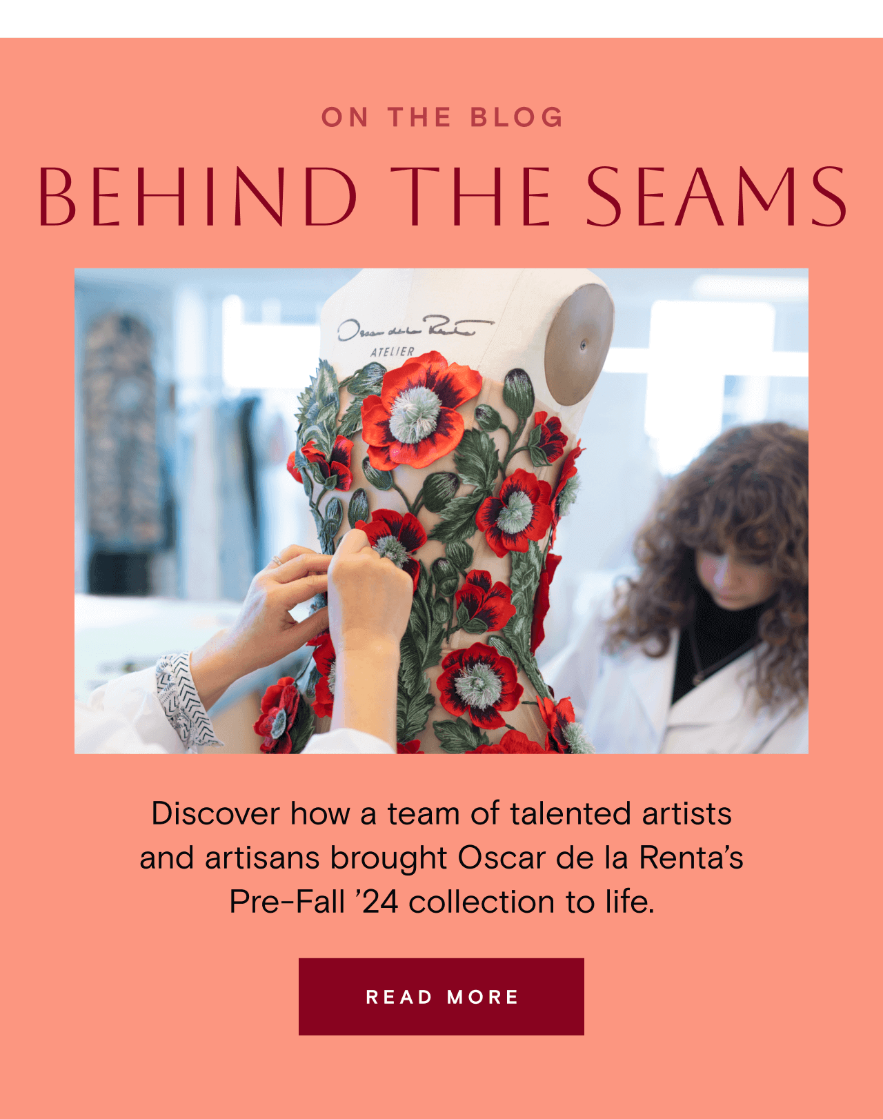 ON THE BLOG. BEHIND THE SEAMS. READ MORE