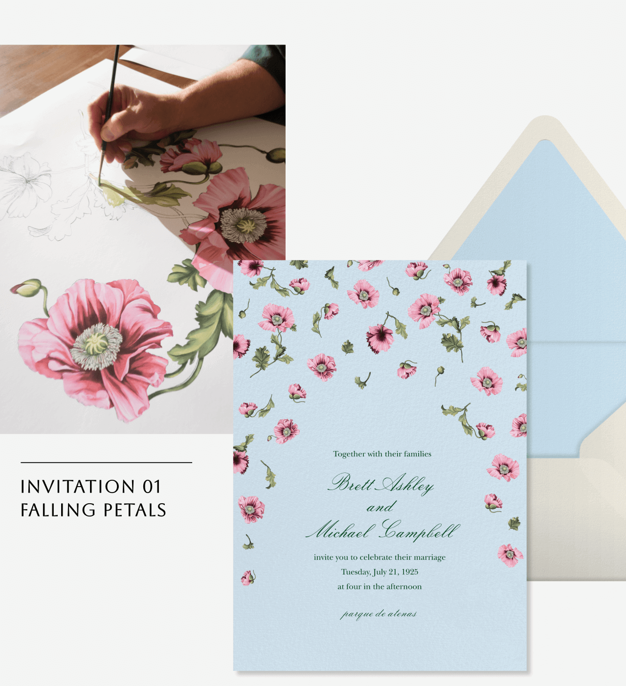 INVITATION 01 FALLING PETALS