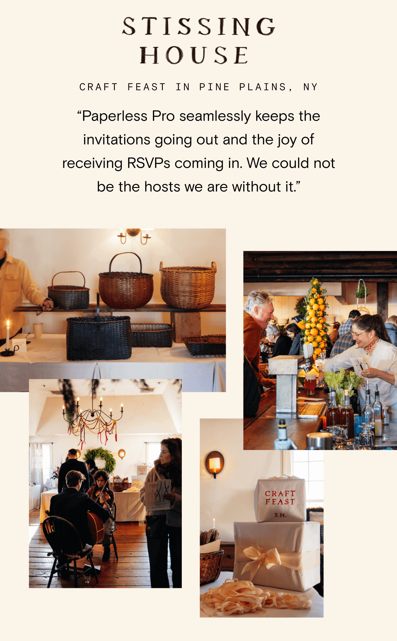 STISSING HOUSE. CRAFT FEAST IN PINE PLAINS, NY