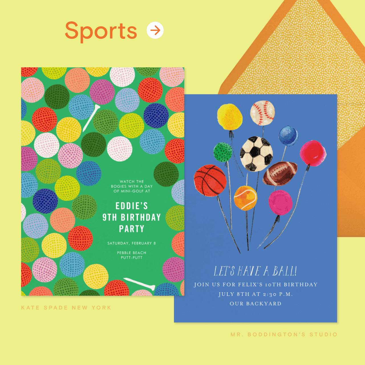 Sports. LETS HAVE A BALL!