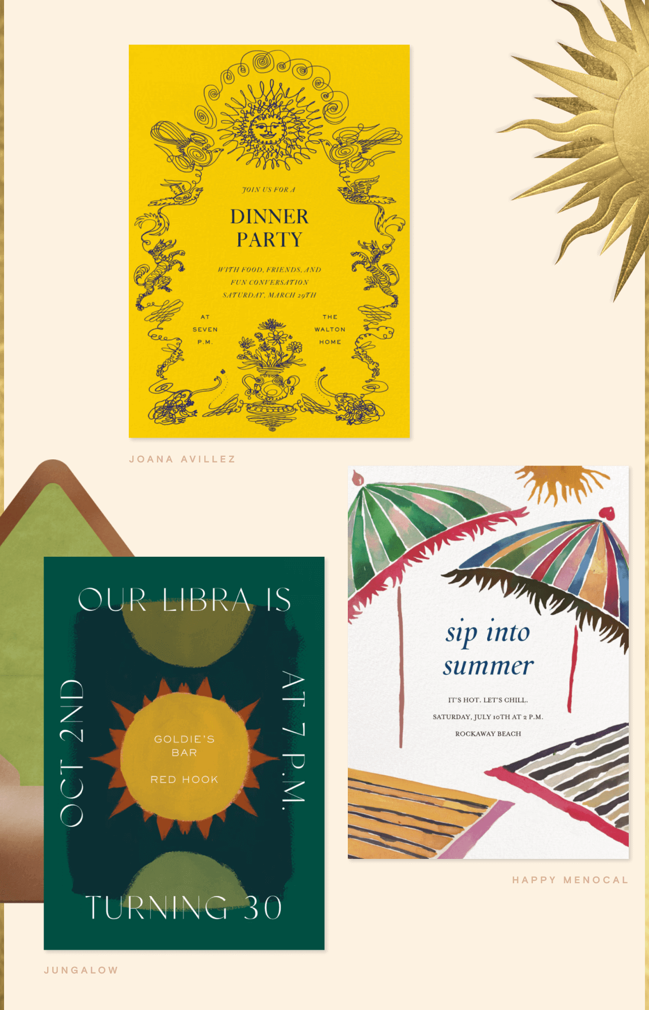 JOIN US FOR A DINNER PARTY. OUR LIBRA IS TURNING 30. sip into summer