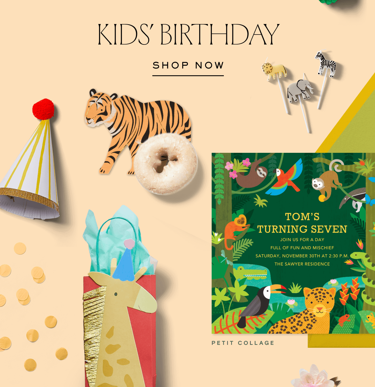 KIDS' BIRTHDAY. SHOP NOW