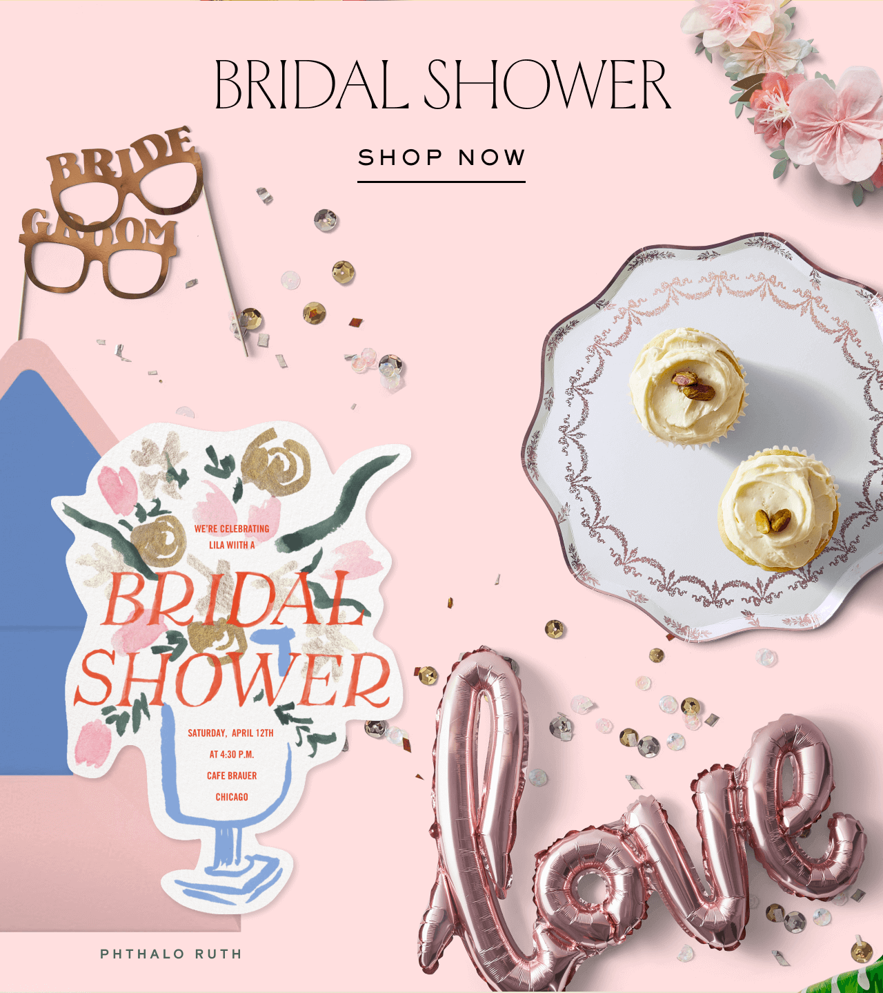 BRIDAL SHOWER. SHOP NOW