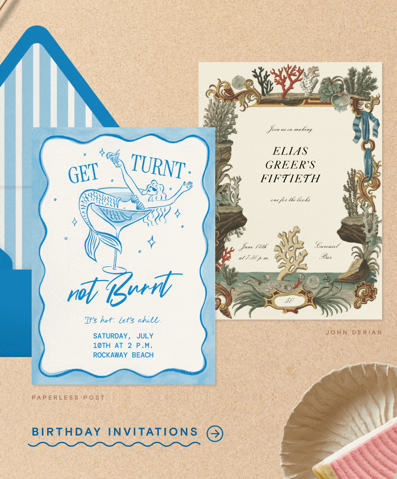 GET TURNT not Burnt. BIRTHDAY INVITATIONS