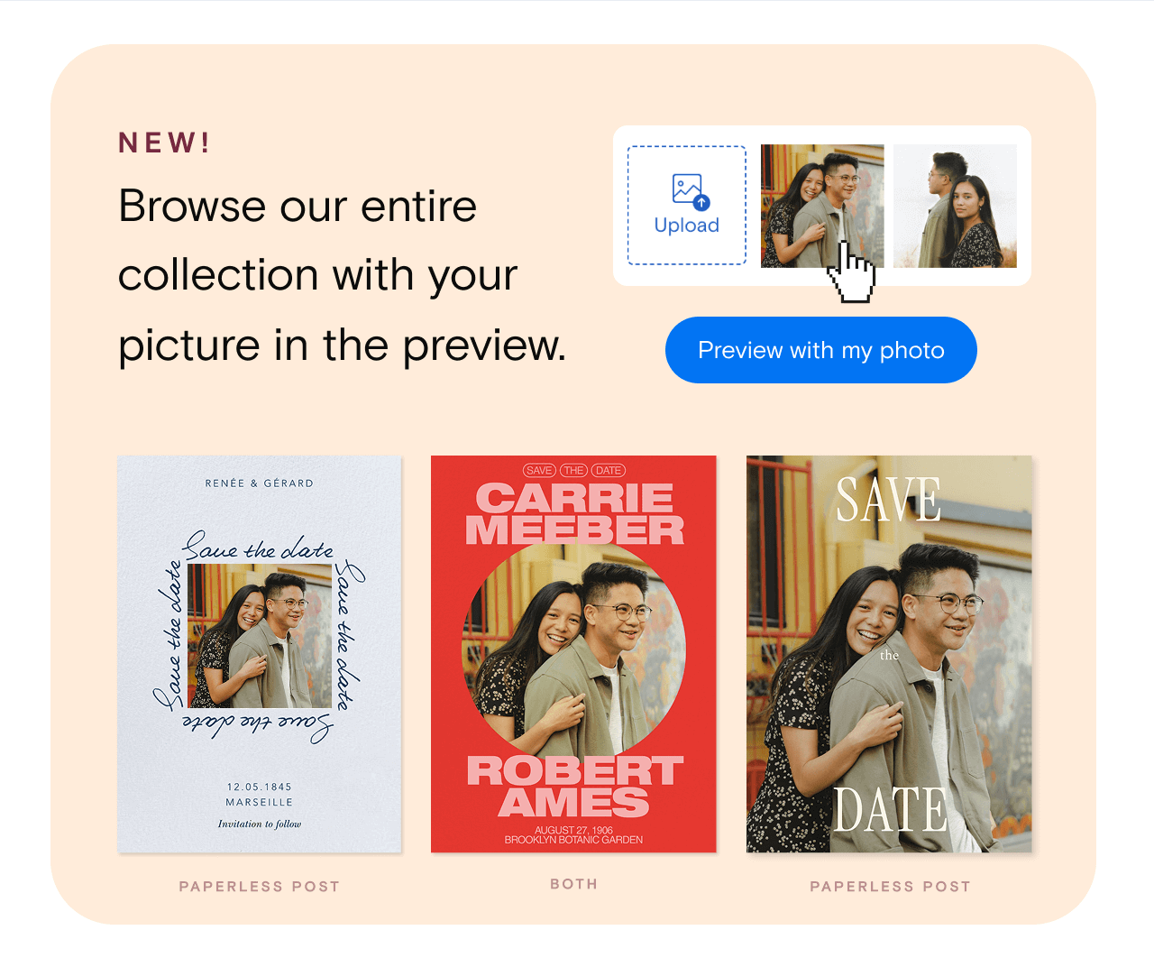 NEW! Browse our entire collection with your picture in the preview