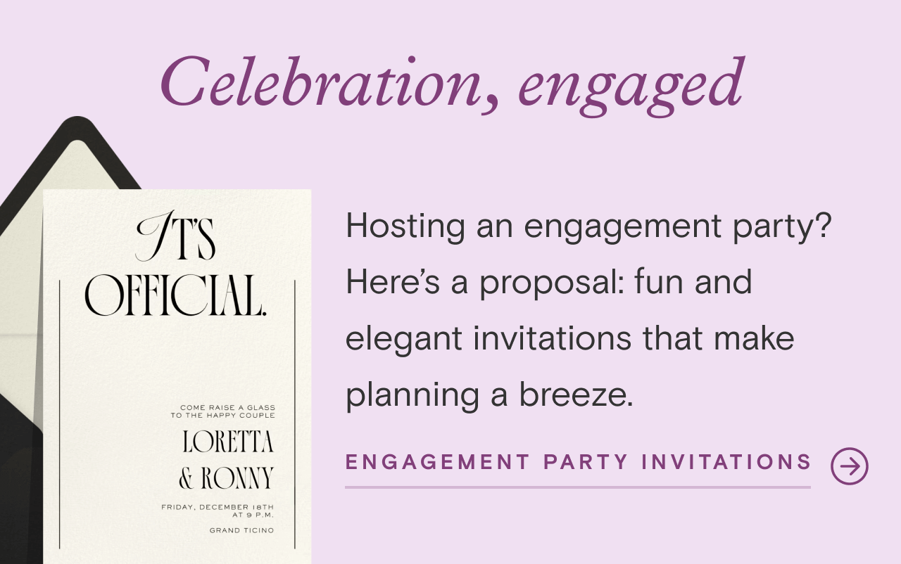Celebration, engaged. ENGAGEMENT PARTY INVITATIONS