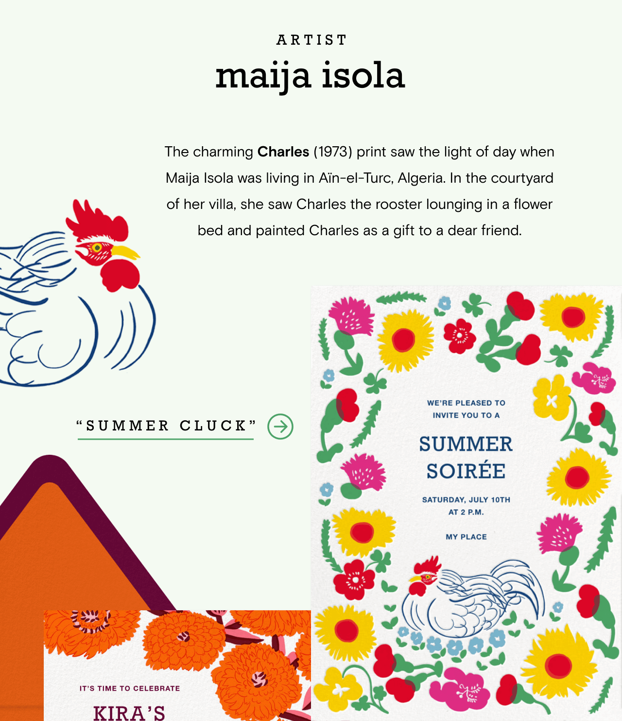 ARTIST maija isola. SUMMER SOIREE