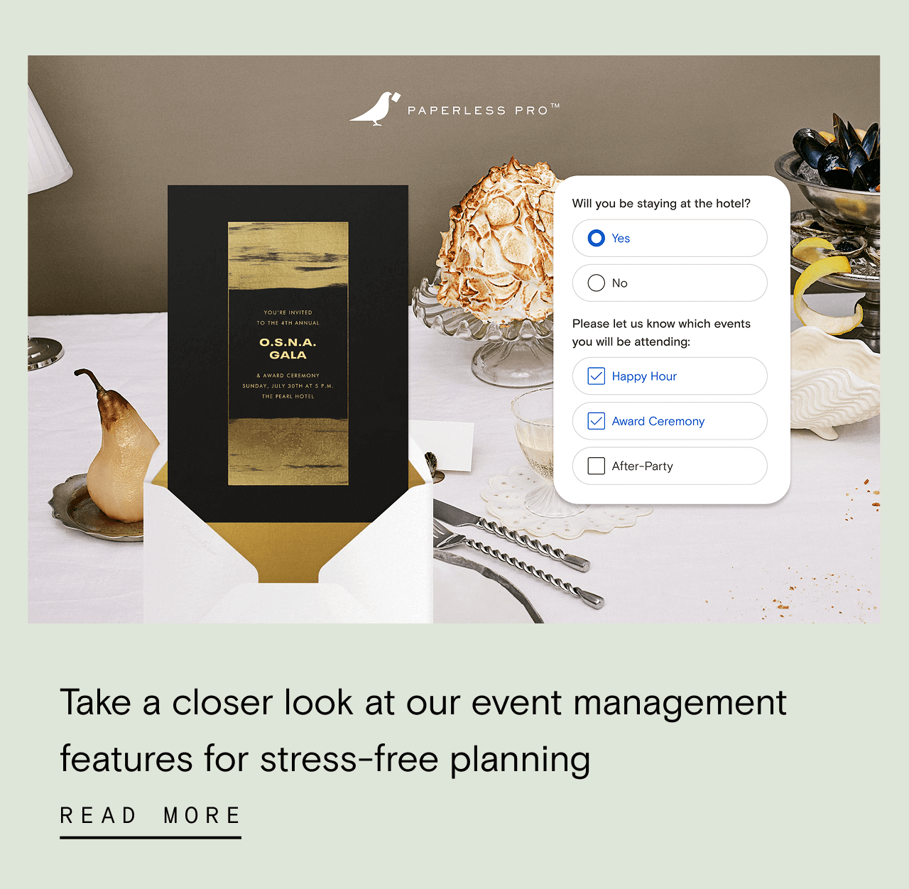 PAPERLESS PRO. O.S.N.A GALA. READ MORE