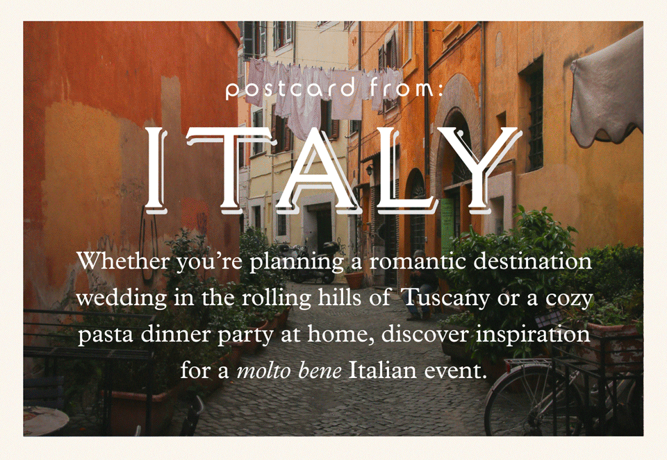 postcard from: ITALY