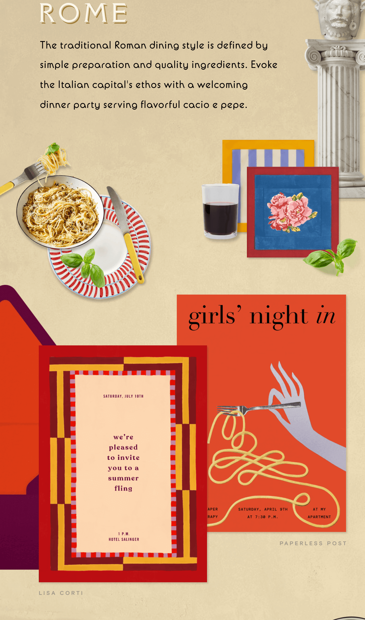 ROME. girls' night in