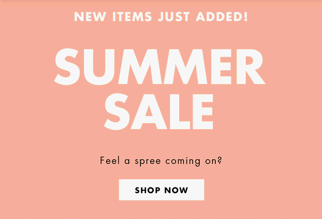 Stock up! Summer Sale