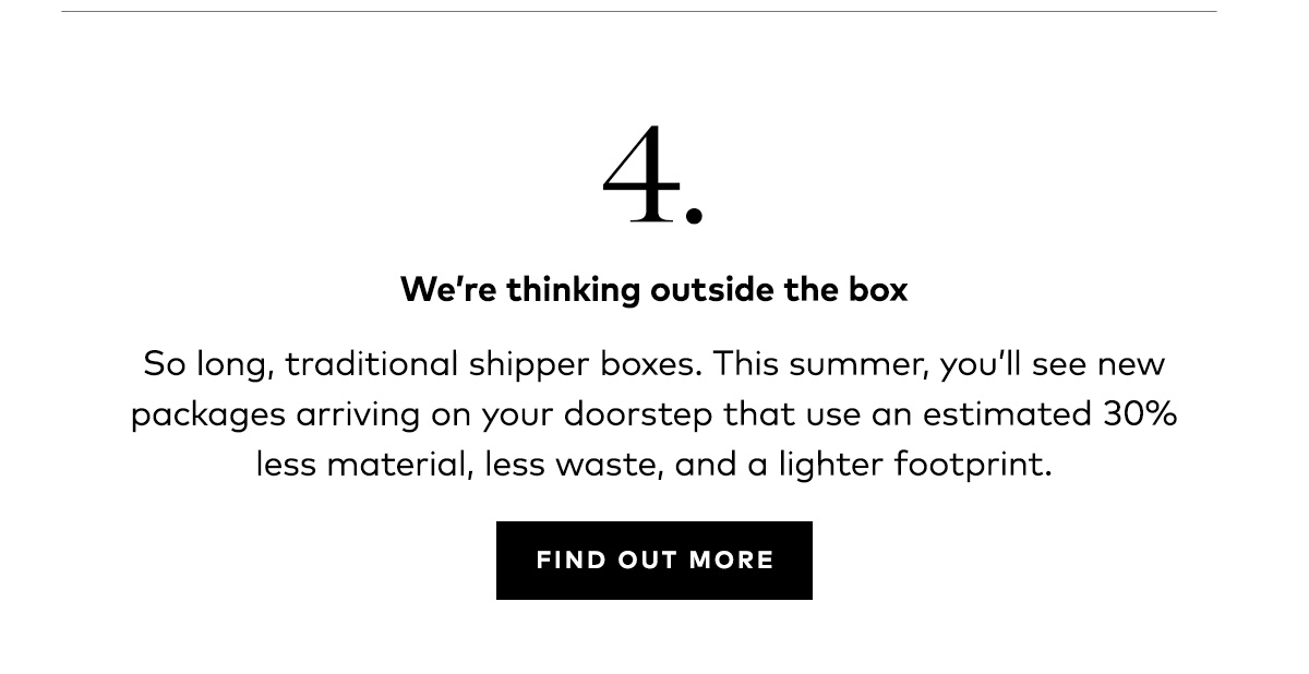WE'RE THINKING OUTSIDE THE BOX