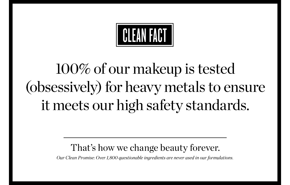 OUR CLEAN PROMISE