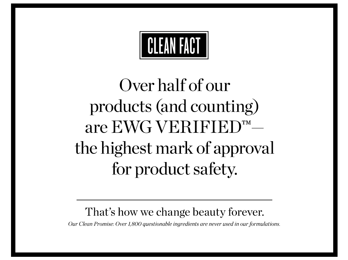 OUR CLEAN PROMISE