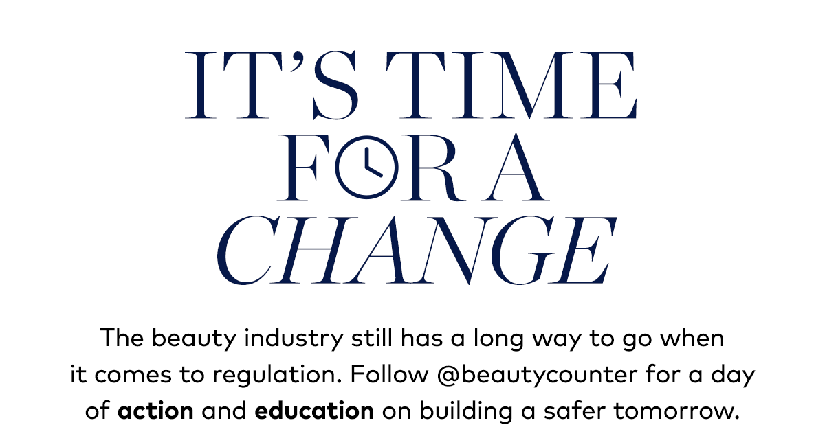 IT'S TIME FOR A CHANGE