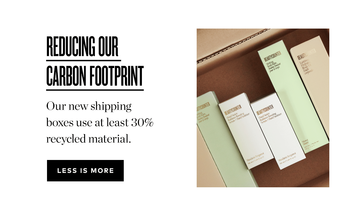 REDUCING OUR CARBON FOOTPRINT