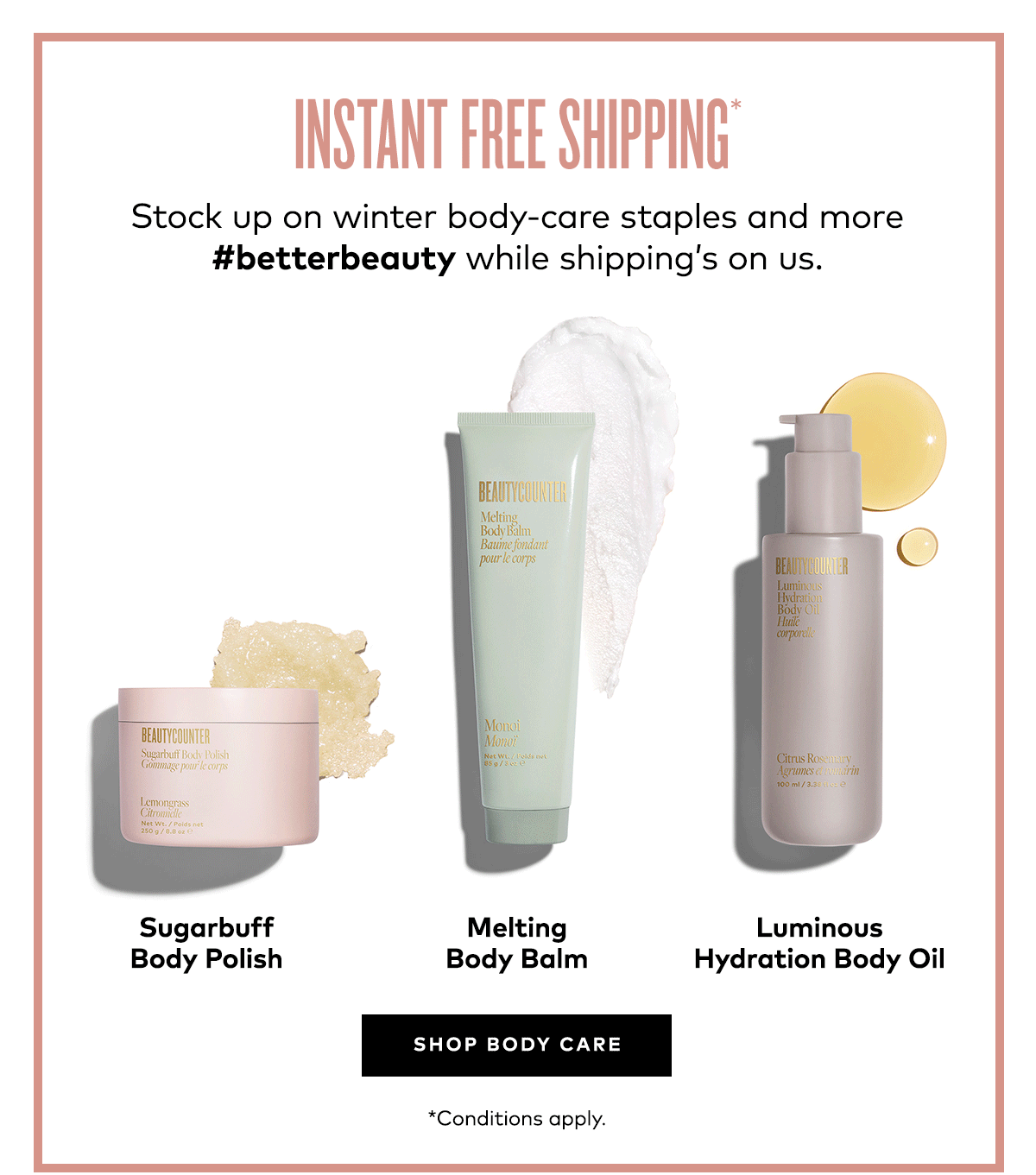 INSTANT FREE SHIPPING