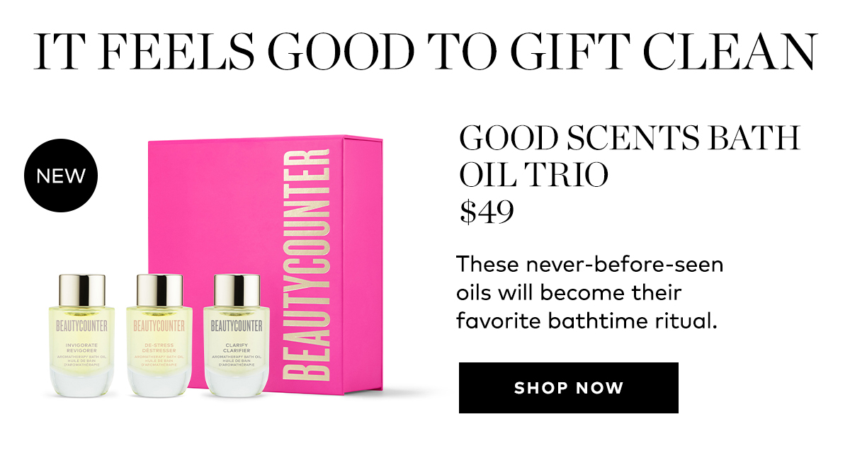 GOOD SCENTS BATH OIL TRIO