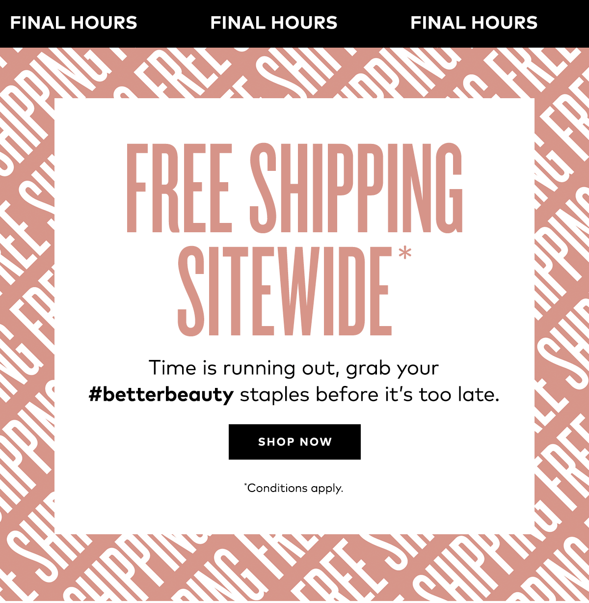 FREE SHIPPING SITEWIDE