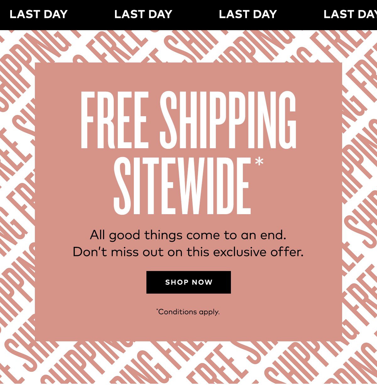 FREE SHIPPING SITEWIDE