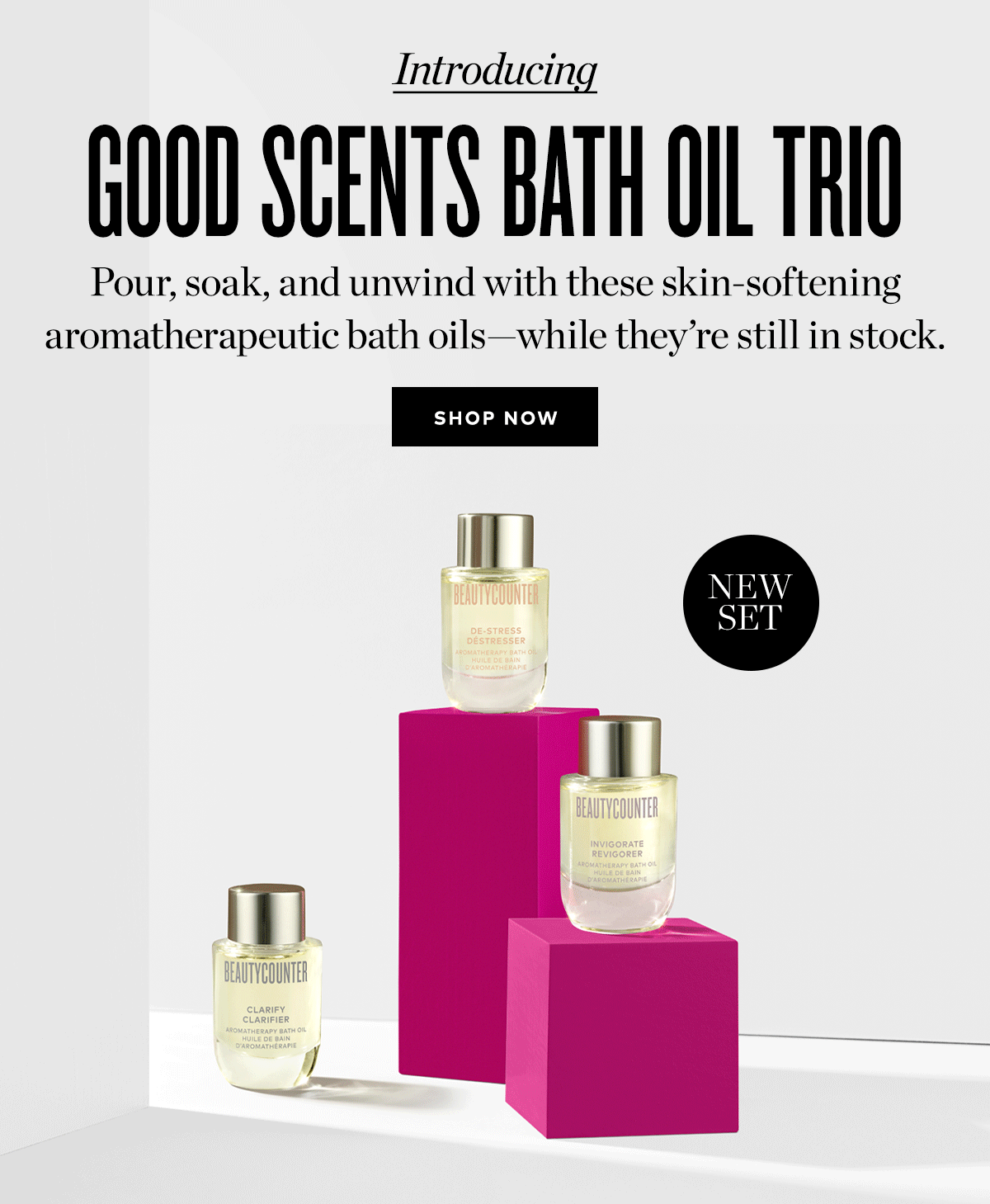 GOOD SCENTS BATH OIL TRIO