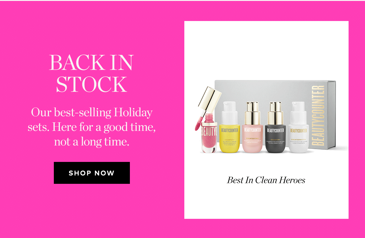 BACK IN STOCK
