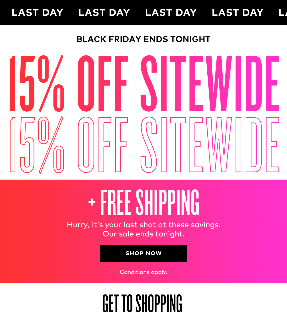15% OFF SITEWIDE