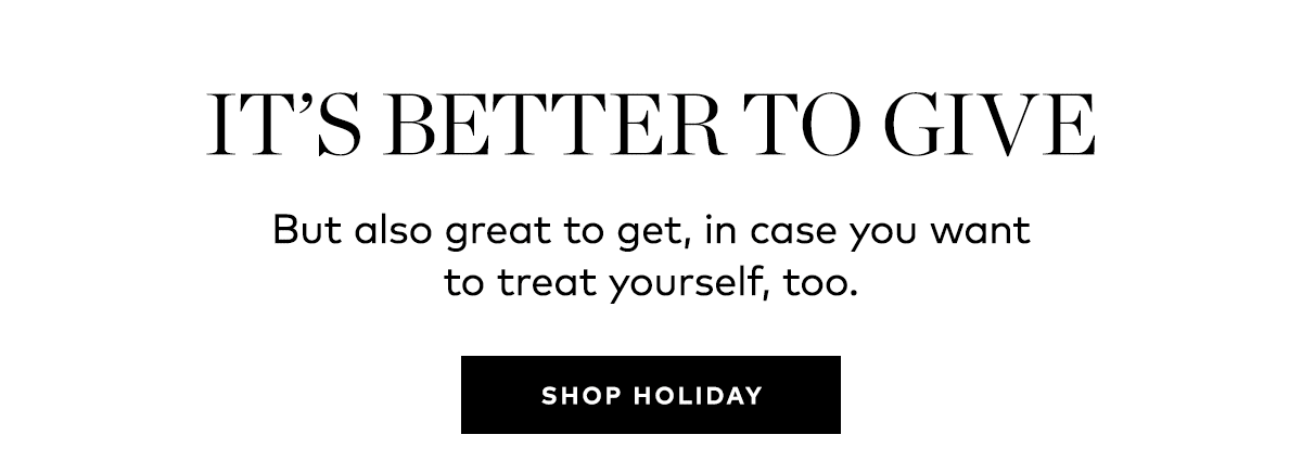 IT'S BETTER TO GIVE