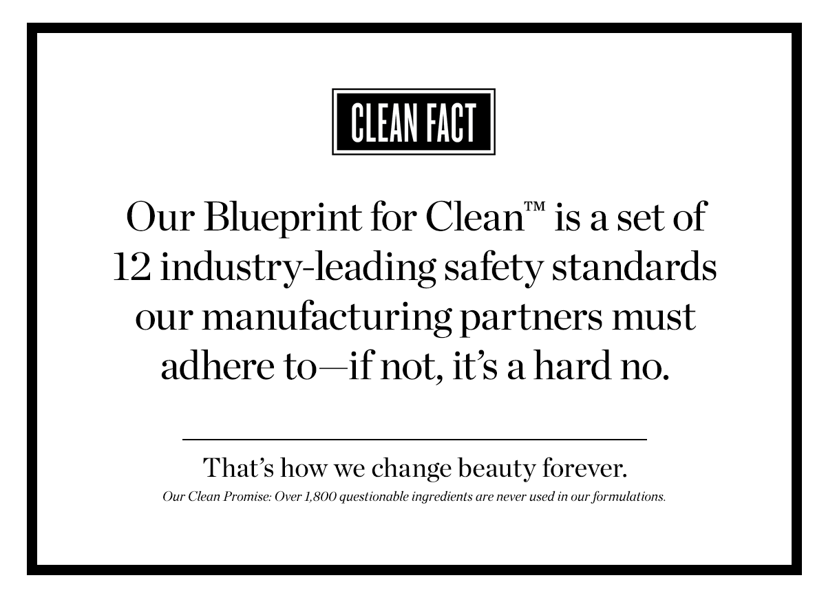 OUR CLEAN PROMISE