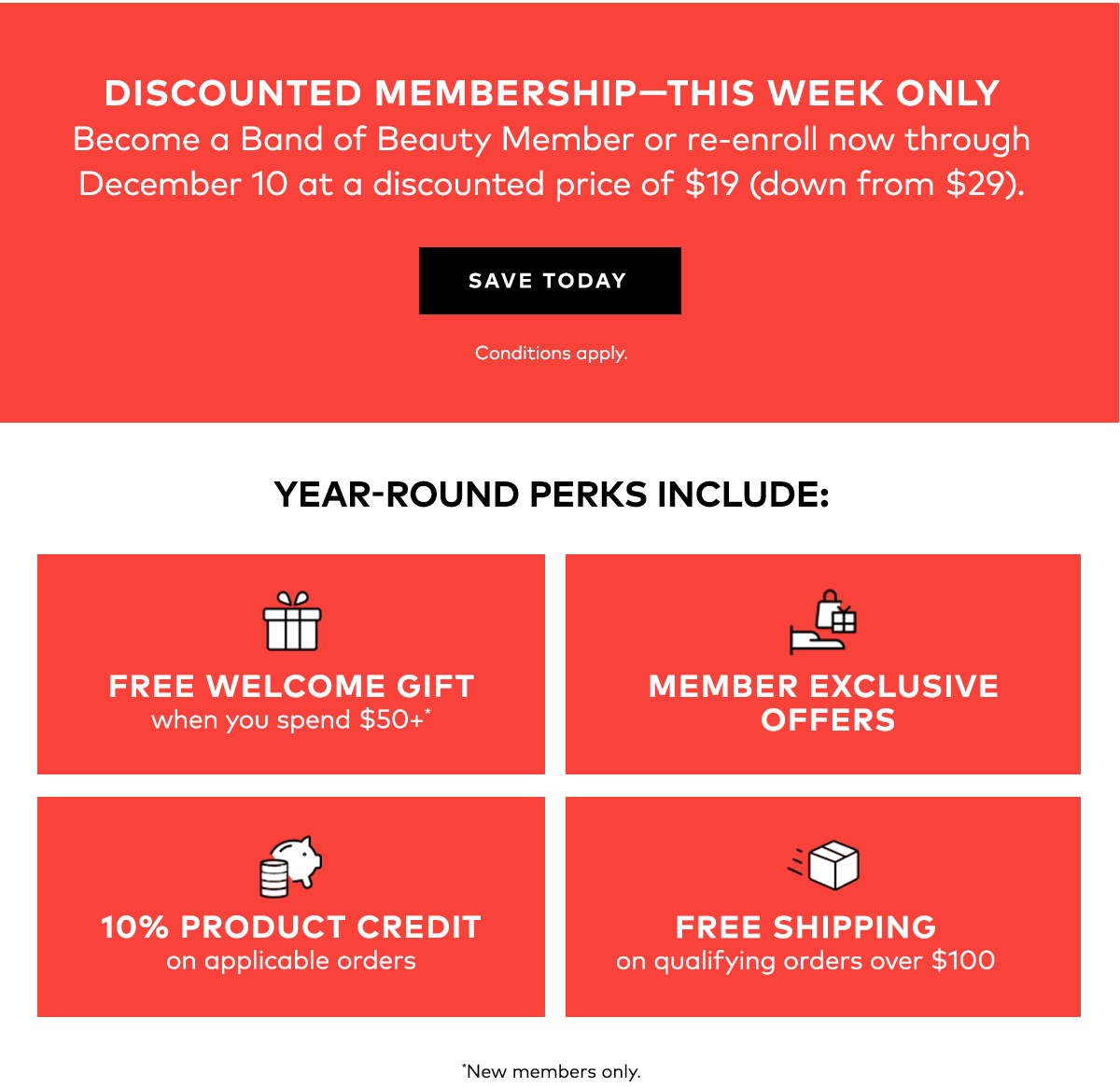 DISCOUNTED MEMBERSHIP