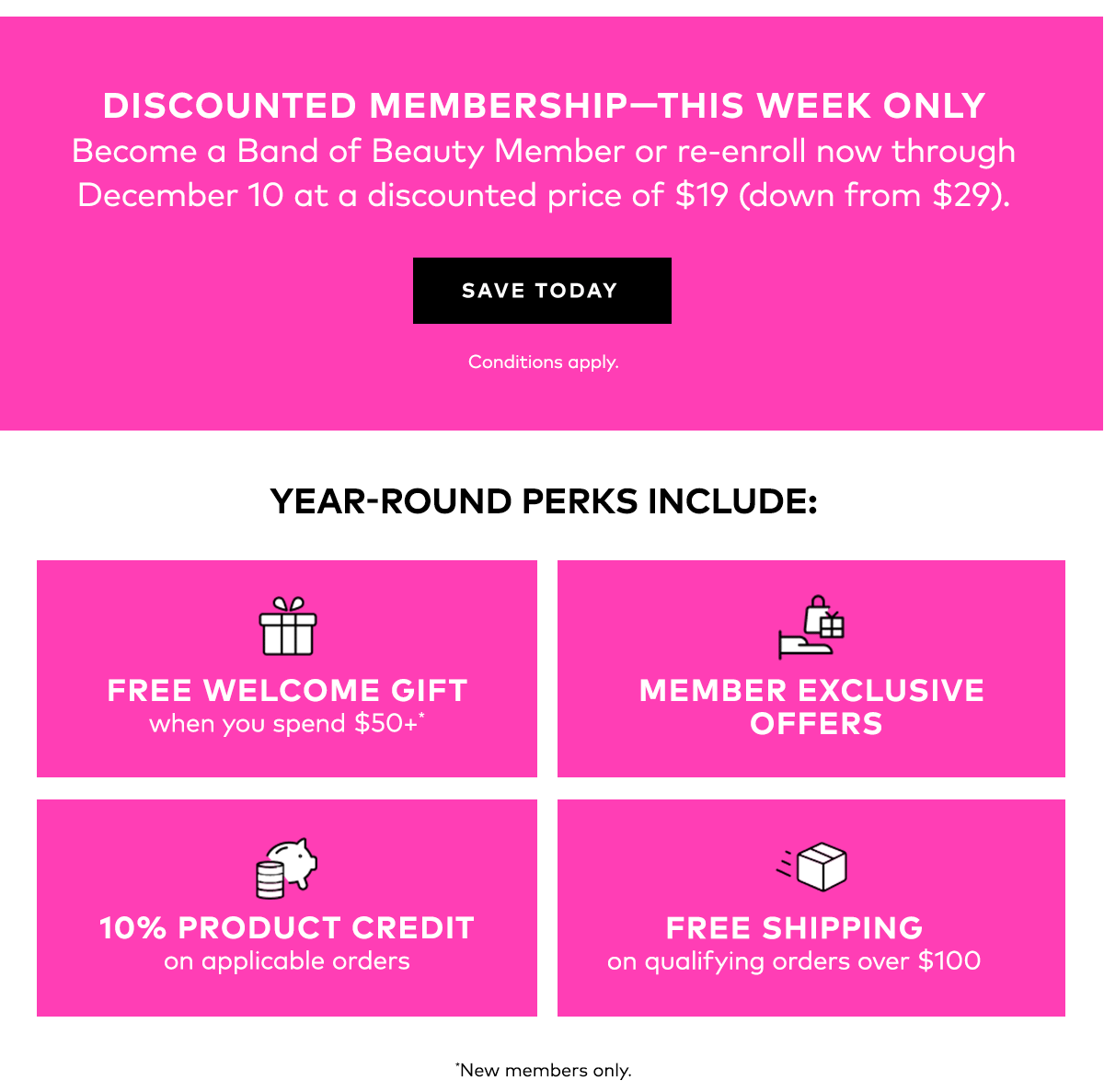 DISCOUNTED MEMBERSHIP