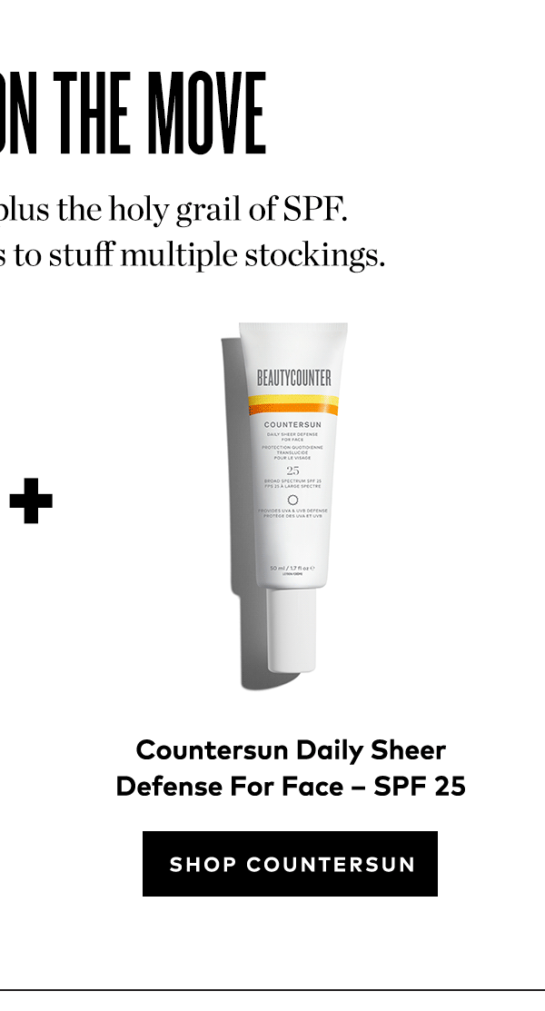 COUNTERSUN DAILY SHEER DEFENSE FOR FACE - SPF 25