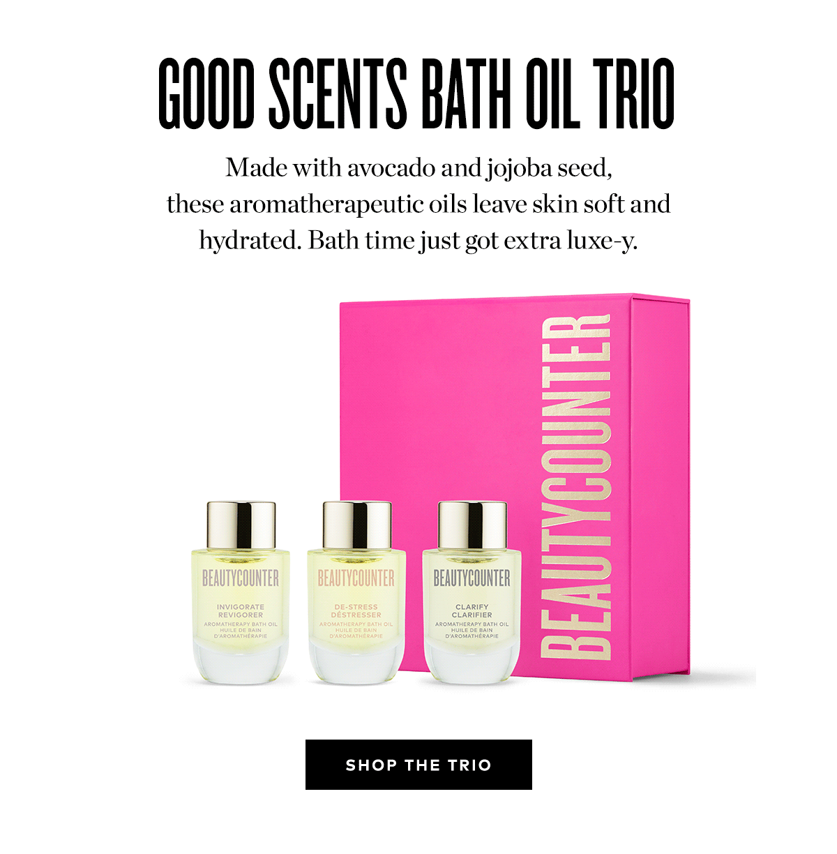 GOOD SCENTS BATH OIL TRIO