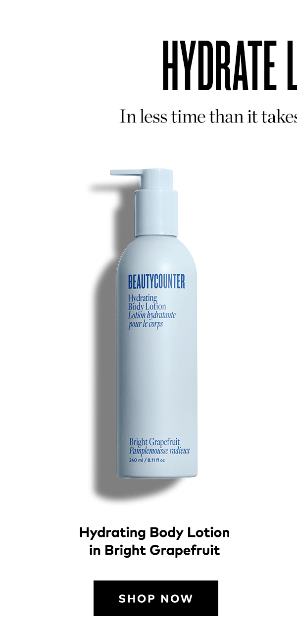 HYDRATING BODY LOTION IN BRIGHT GRAPEFRUIT