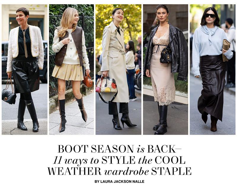 Boot Season Is Back—11 Chic Ways to Wear the Cool Weather Wardrobe Staple