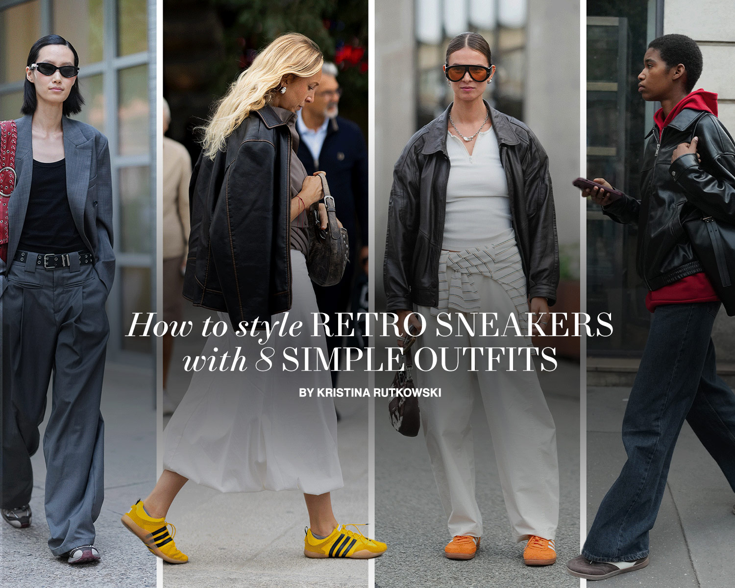 8 Fall Outfits That Prove How Cool Retro Sneakers Can Be