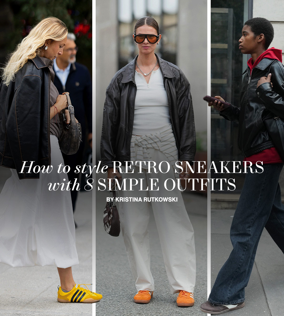 8 Fall Outfits That Prove How Cool Retro Sneakers Can Be