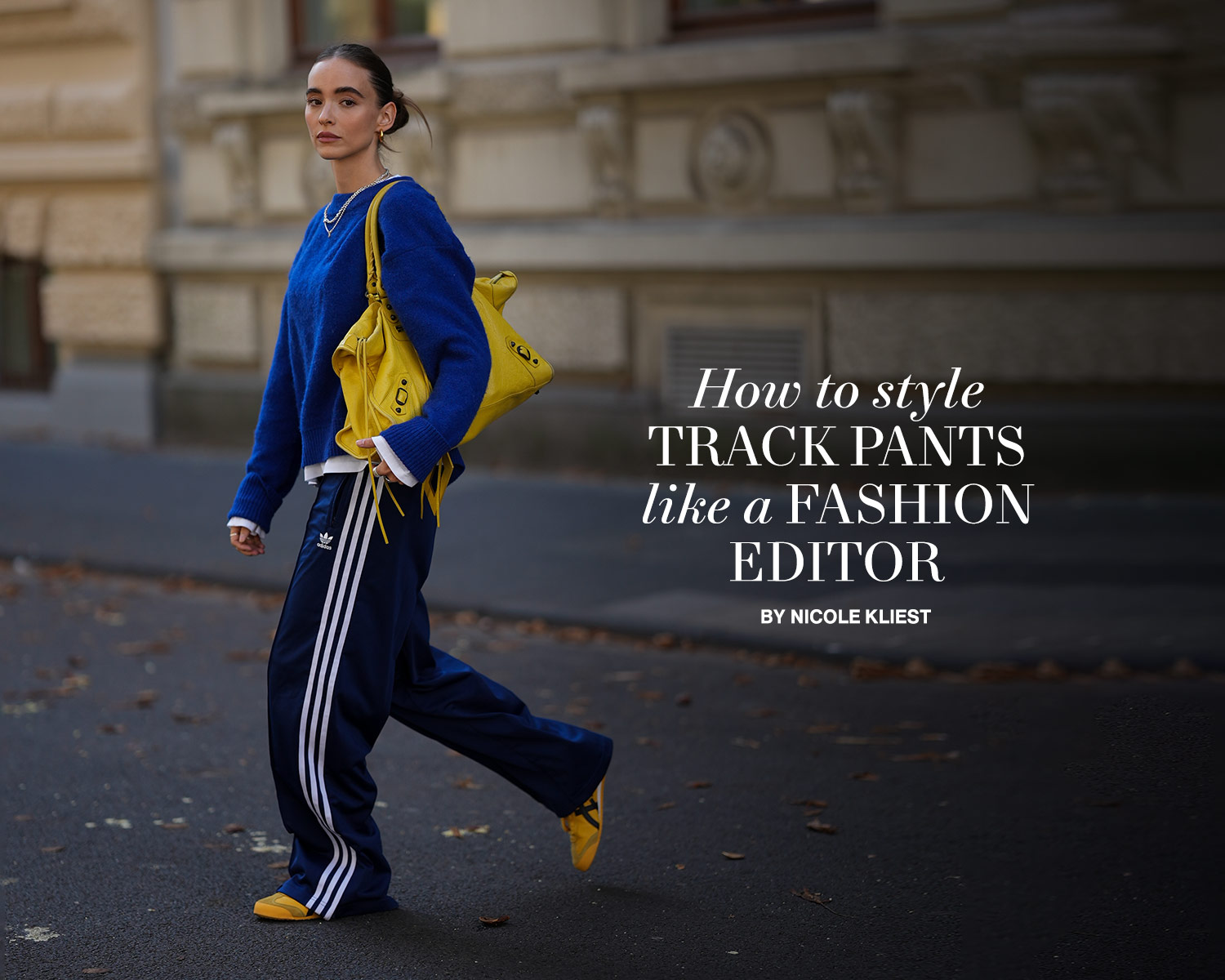 How to Style Track Pants Like a Fashion Editor 