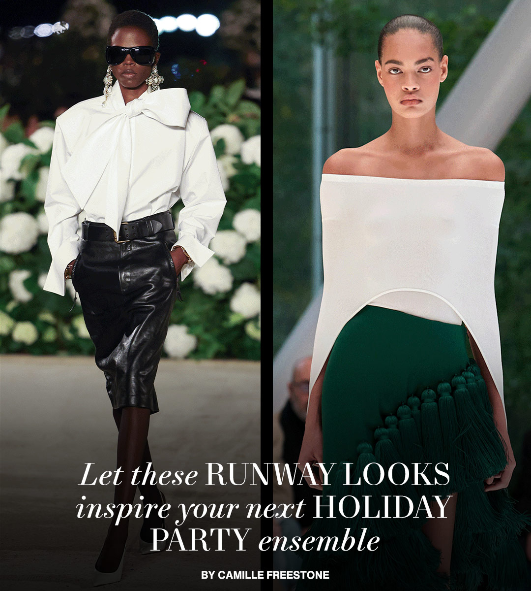 Let These Runway Looks Inspire Your Next Holiday Party Ensemble