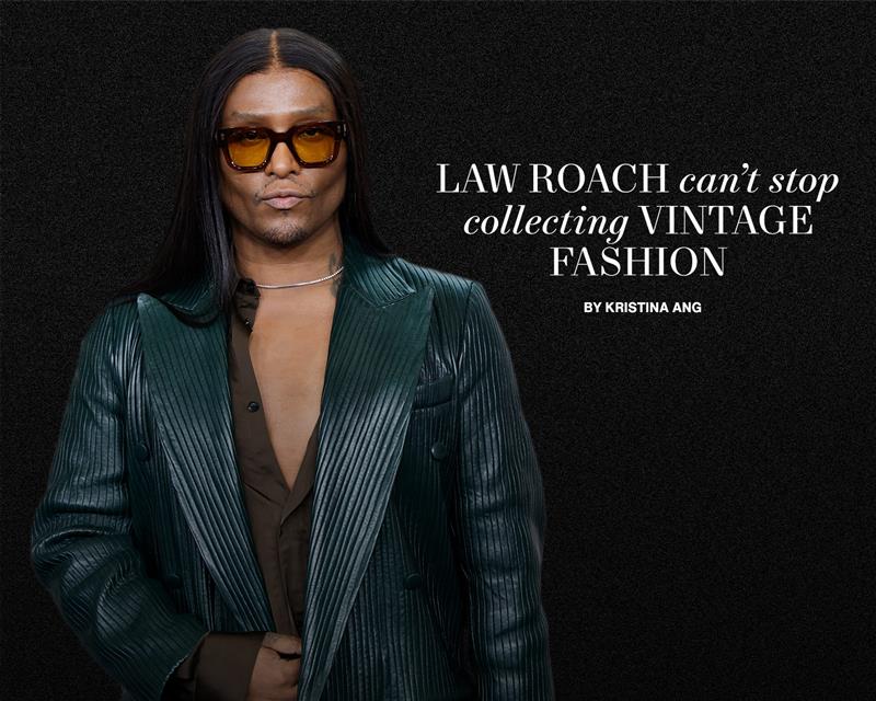 Law Roach Can't Stop Collecting Vintage Fashion