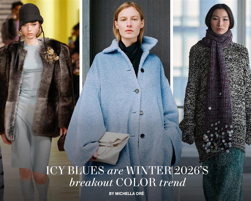 Icy Blues Are Winter 2026's Breakout Color Trend