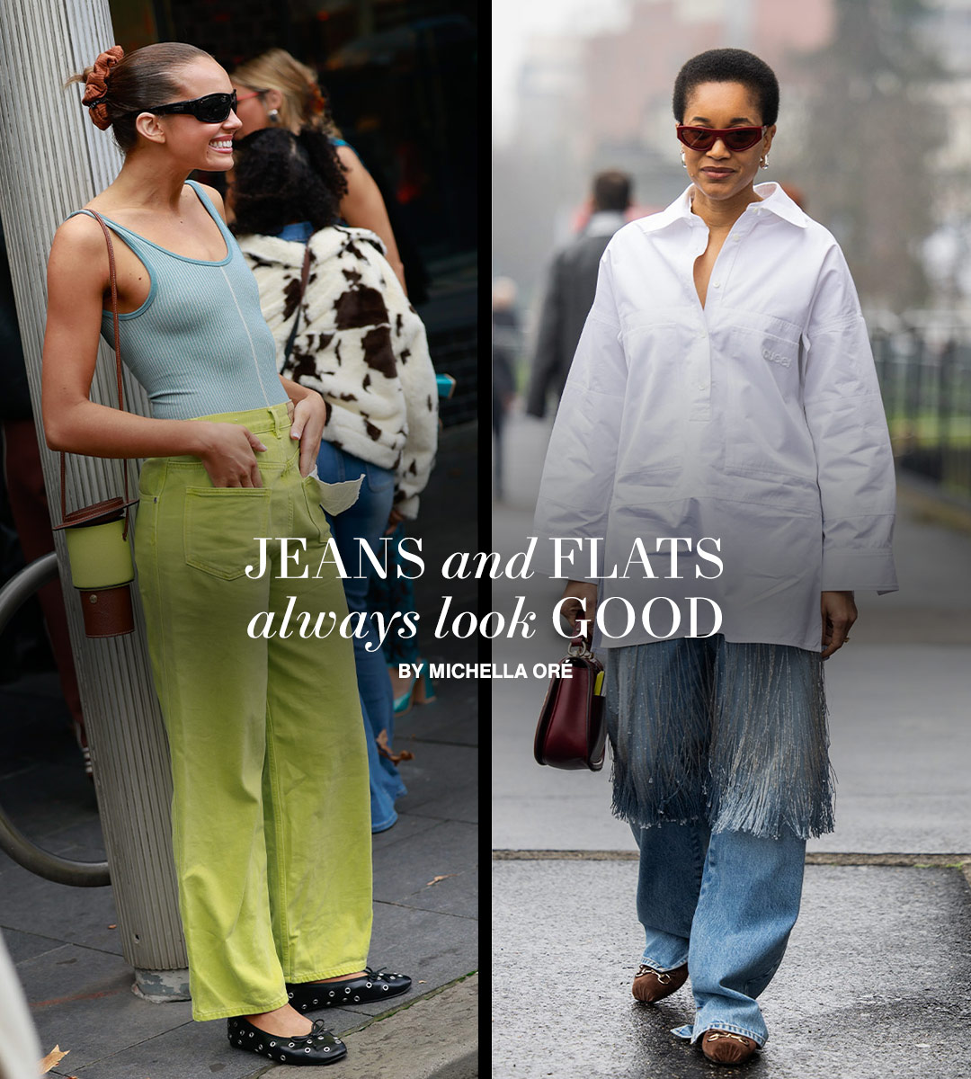 How to Make Jeans and Flats Feel Like an Outfit