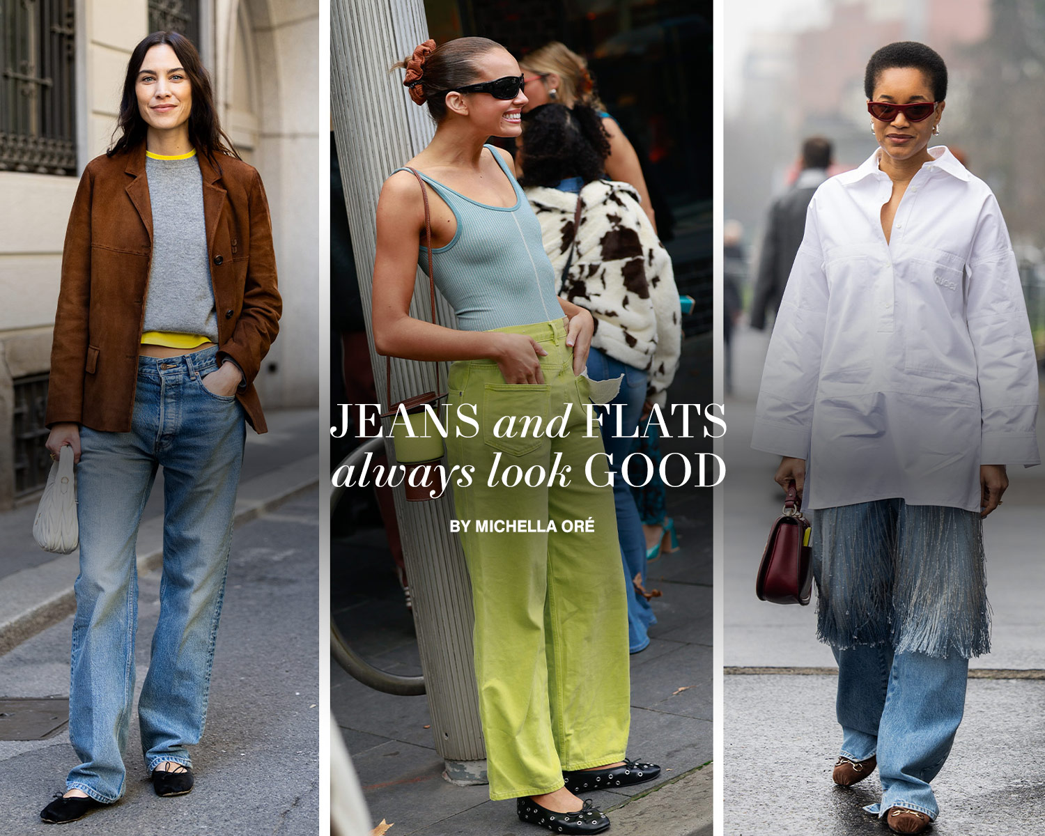 How to Make Jeans and Flats Feel Like an Outfit