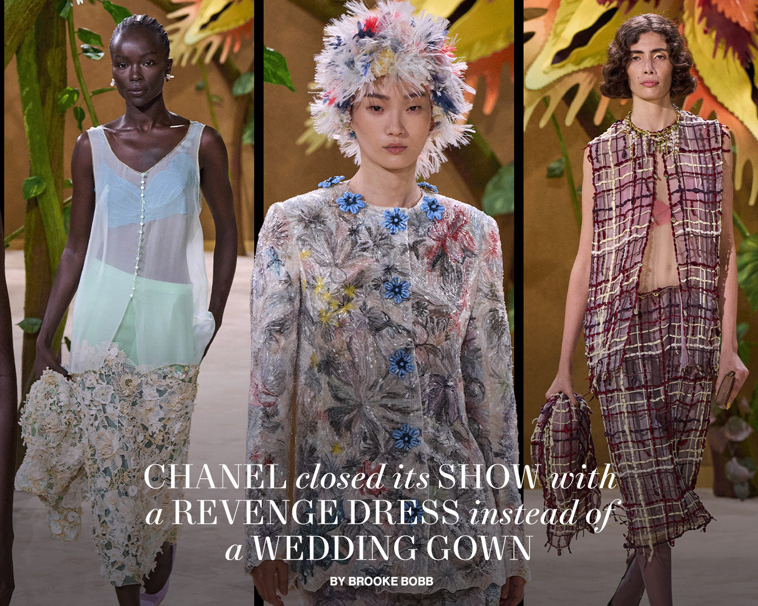Chanel Closed Its Show with a Revenge Dress Instead of a Wedding Gown