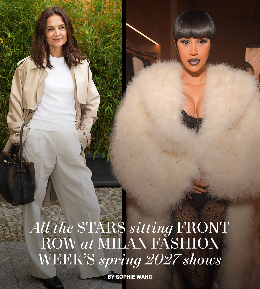 From Cardi B to Katie Holmes, the Stars Are Storming Milan Fashion Week