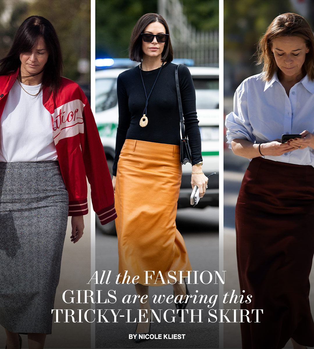Fashion Girls Are Obsessed With This Tricky-Length Skirt