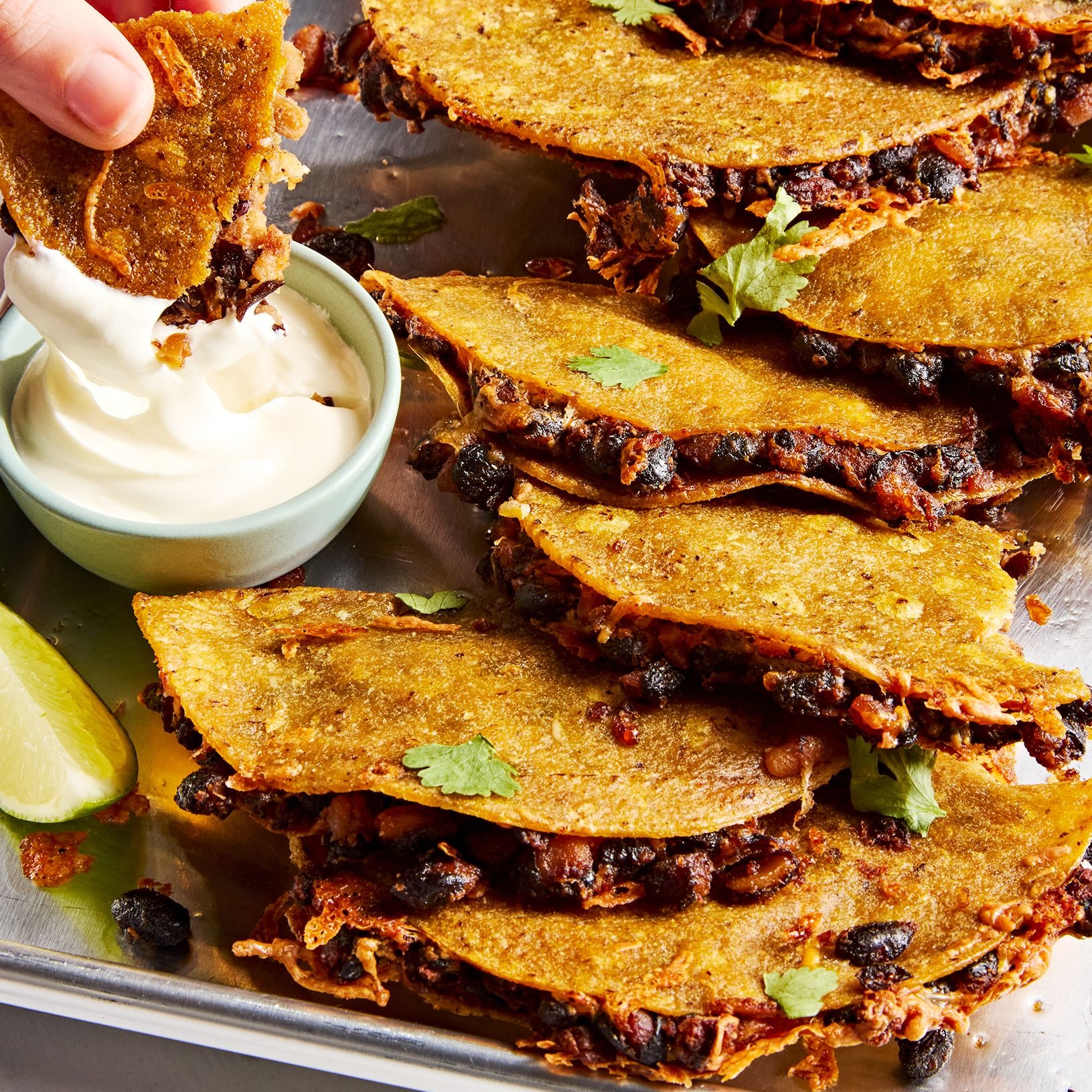 Crispy Sheet-Pan Black Bean Tacos Take 'Cheap & Easy Dinner' To A New Level