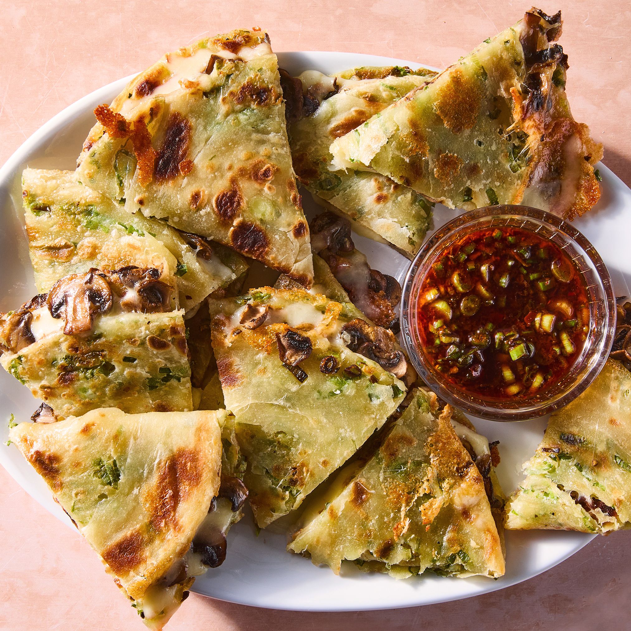This Scallion Pancake Quesadilla Is The Dinner Mash-Up We Dream Of