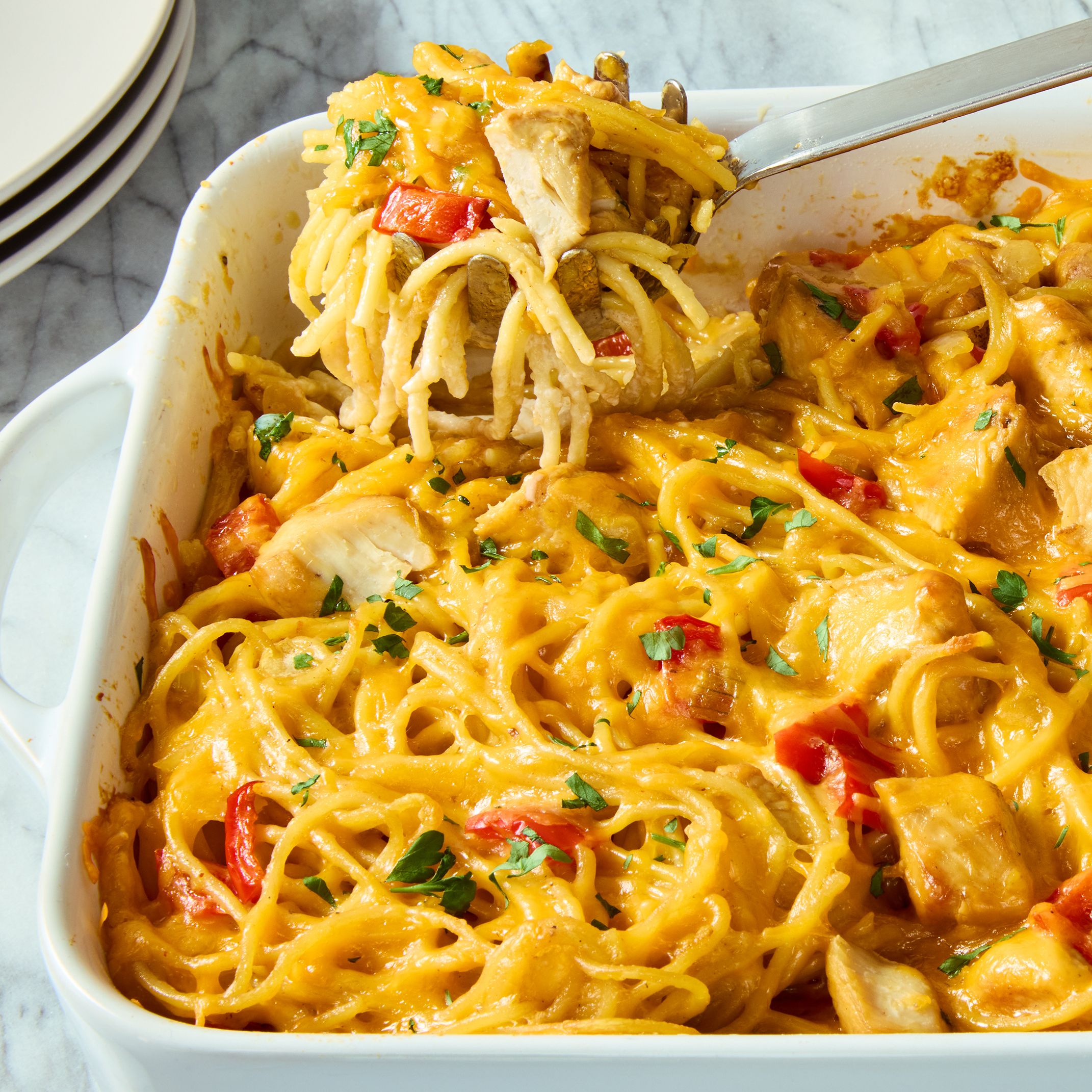 Chicken Spaghetti Is The Comforting Dinner We'll Always Reach For